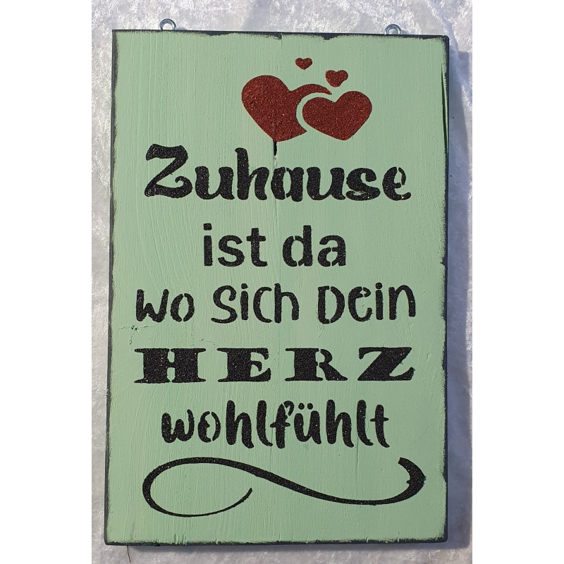 Schild Zuhause....