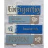 Schild Einzigartig....