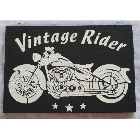Schild Vintage Rider