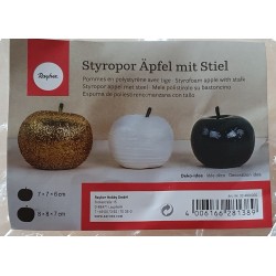 Styropor Äpfel