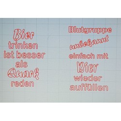 Schablone Blutgruppe unbekannt...