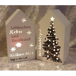 Holz Häuschen mit Led