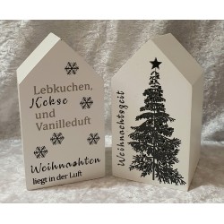 Holz Häuschen mit Led