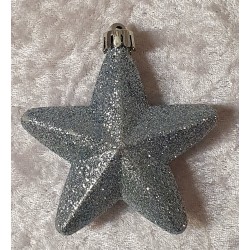 Glitzerstern Kunststoff mint