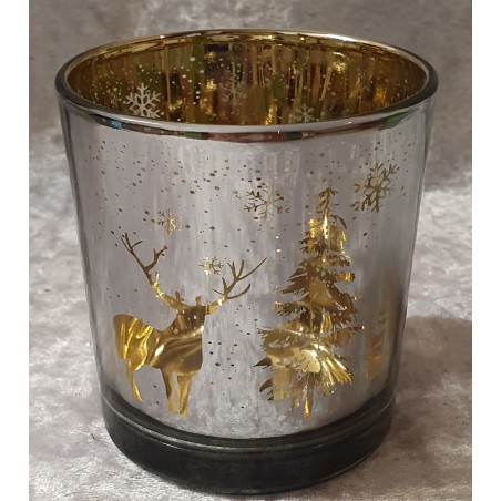 Teelicht Glas Hirsch