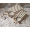 Holz Schlitten weiss