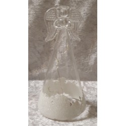 Glas Engel mit Led