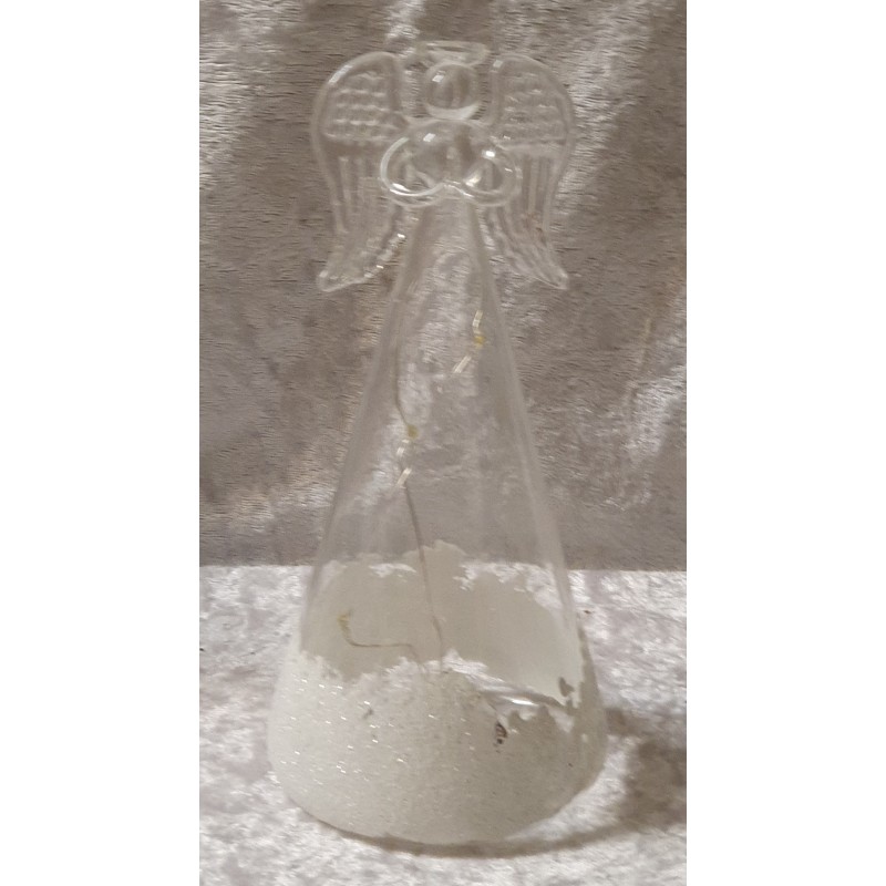Glas Engel mit Led