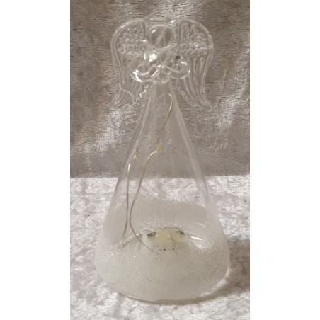 Glas Engel mit Led