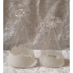 Glas Engel mit Led