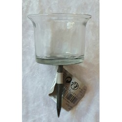 Windlicht Glas zum Stecken