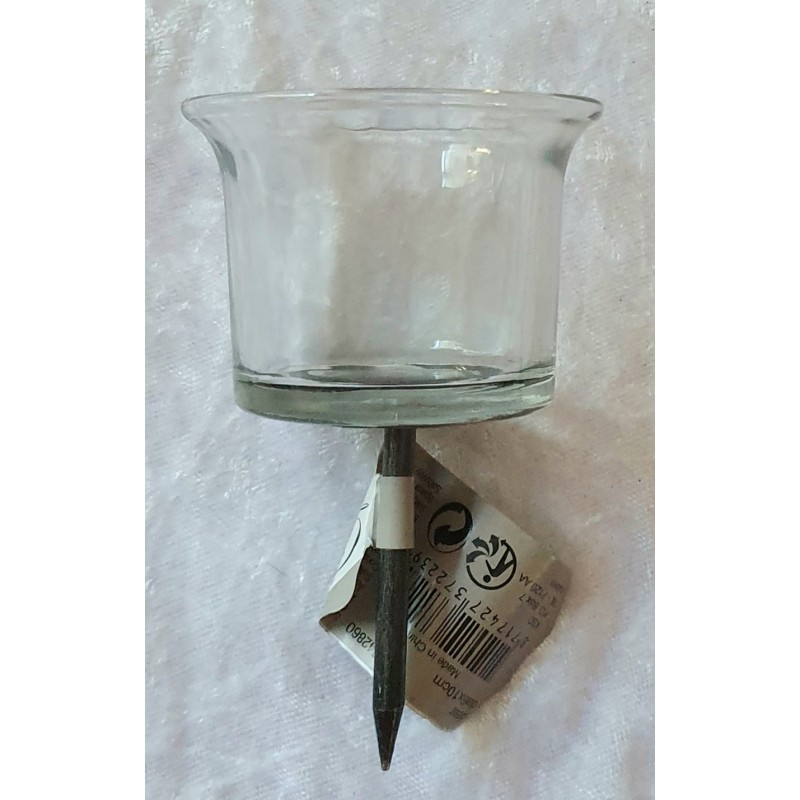 Windlicht Glas zum Stecken