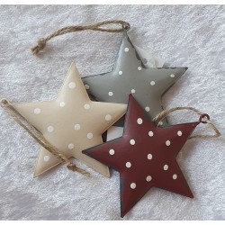 Metall Stern bordeaux