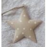 Metall Stern beige