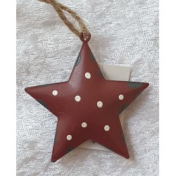 Metall Stern bordeaux