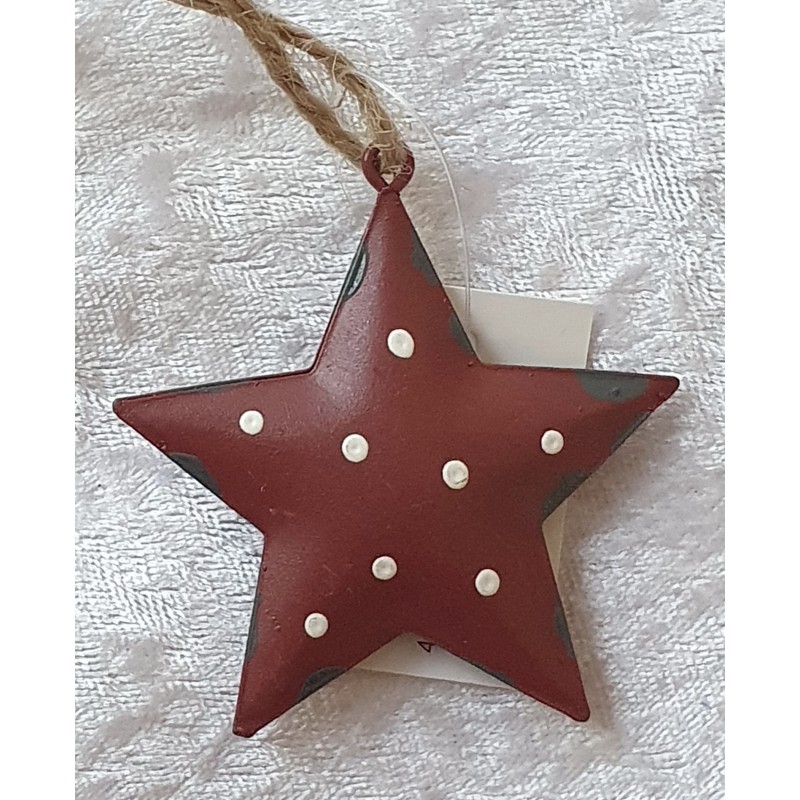 Metall Stern bordeaux