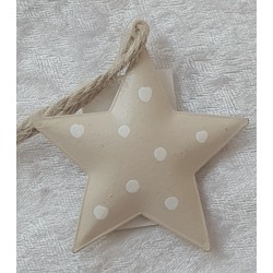 Metall Stern beige
