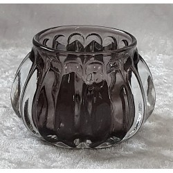 Teelicht Glas anthrazit