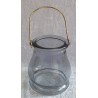 Glas Laterne grau