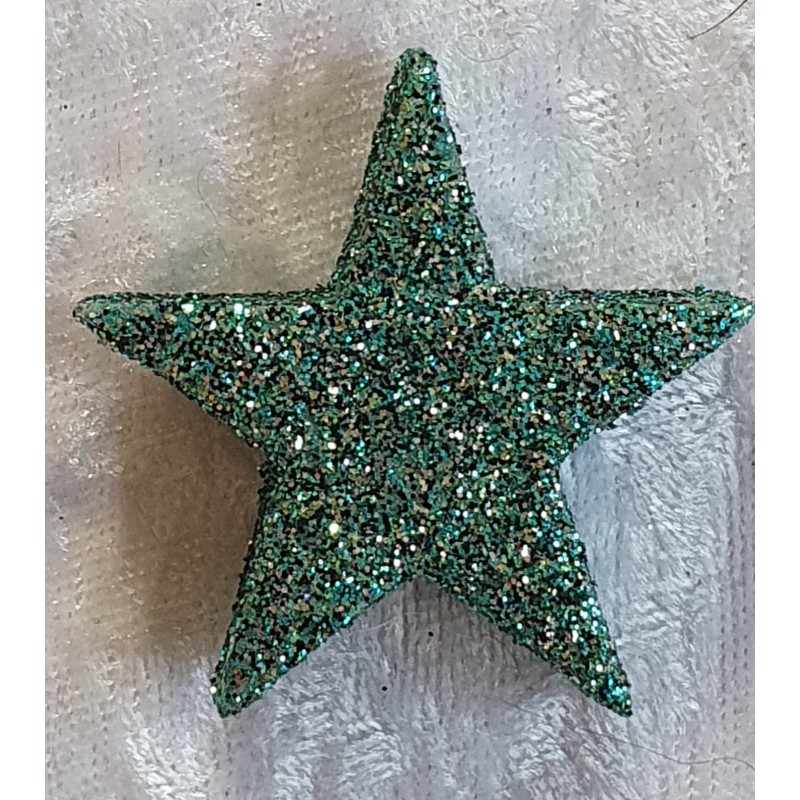 Glitter Stern Petrol