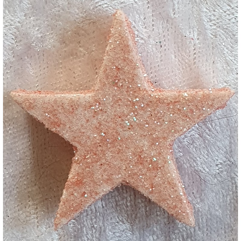 Glitter Stern Lachs