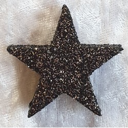 Glitter Stern Schwarz