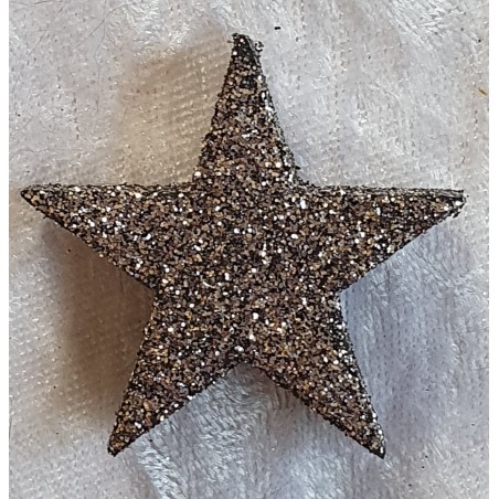 Glitter Stern Silber