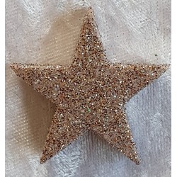 Glitter Stern Taupe