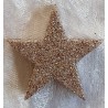 Glitter Stern Taupe