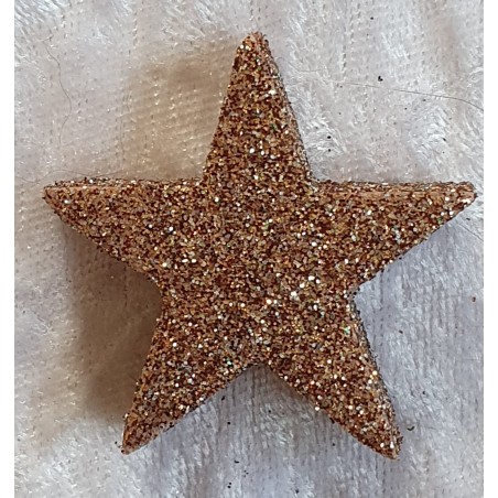 Glitter Stern Braun