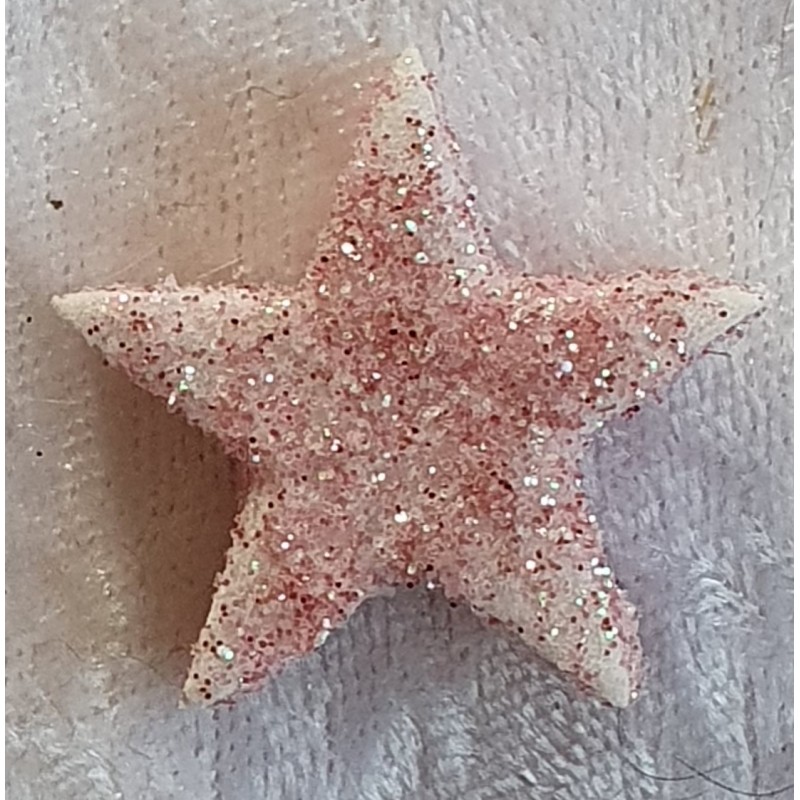 Glitter Stern Rosa