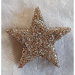 Glitter Stern Taupe