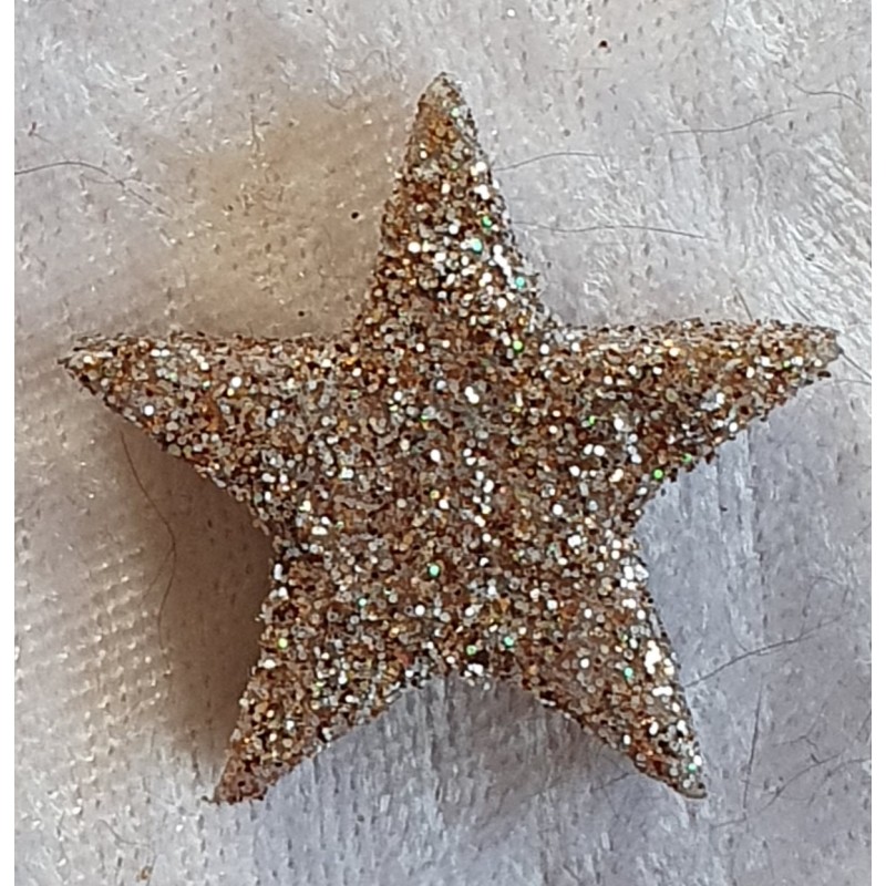 Glitter Stern Taupe