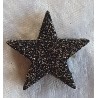 Glitter Stern Schwarz