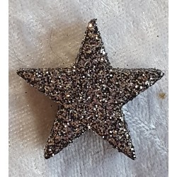 Glitter Stern Silber