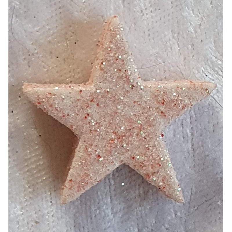 Glitter Stern Hellrosa