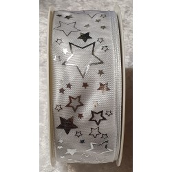 Deko Band Sterne weiss