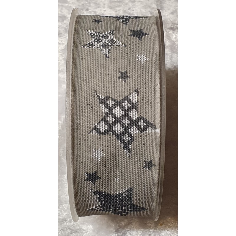 Deko Band Sterne grau