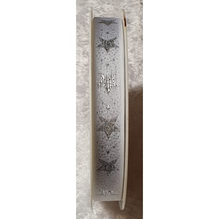 Deko Band Sterne weiss/silber