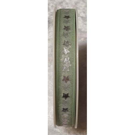 Organza Band Sterne mint