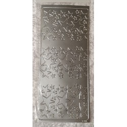 Sticker Sterne silber