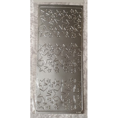 Sticker Sterne silber