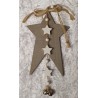 Holz Stern taupe