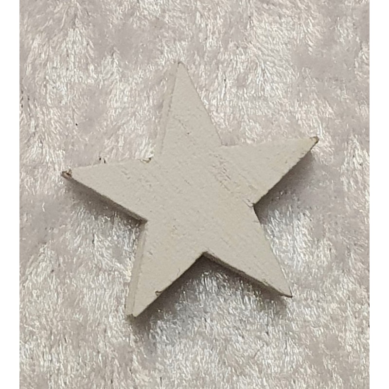 Holz Stern weiss