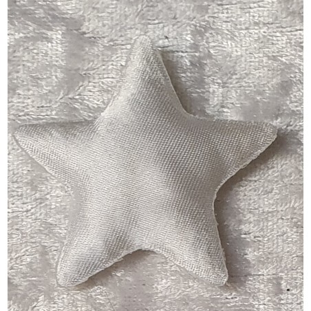 Stoff Stern weiss