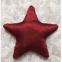 Stoff Stern weinrot