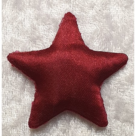 Stoff Stern weinrot