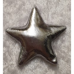 Stoff Stern silber