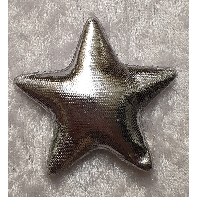 Stoff Stern silber