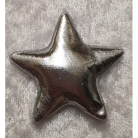 Stoff Stern silber